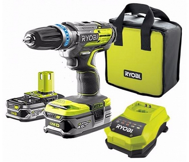 Ударна акумуляторна дрель-шуруповерт «Ryobi ONE + R18PDBL-LL99S»